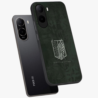 Wings Of Freedom Glass Case displayed in angled mockup highlighting graceful wing design with inspirational aesthetic.