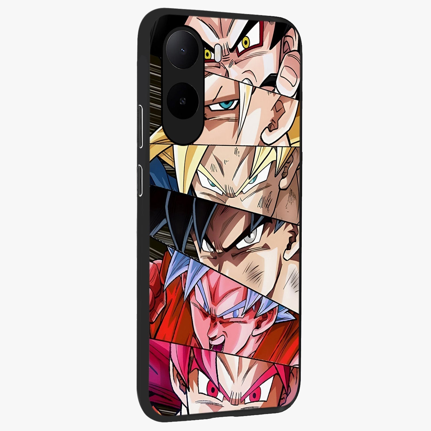 Anime Character Glass Case upright view showcasing expressive anime artwork with bold graphic style.