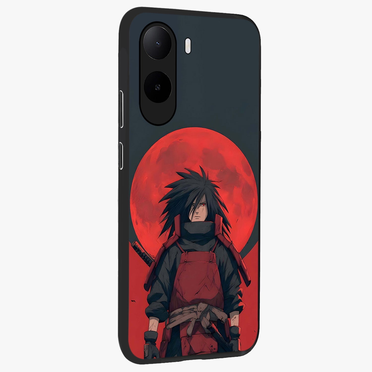 Crimson Moon Warlord Glass Case upright view showcasing powerful warlord artwork with dark celestial theme.