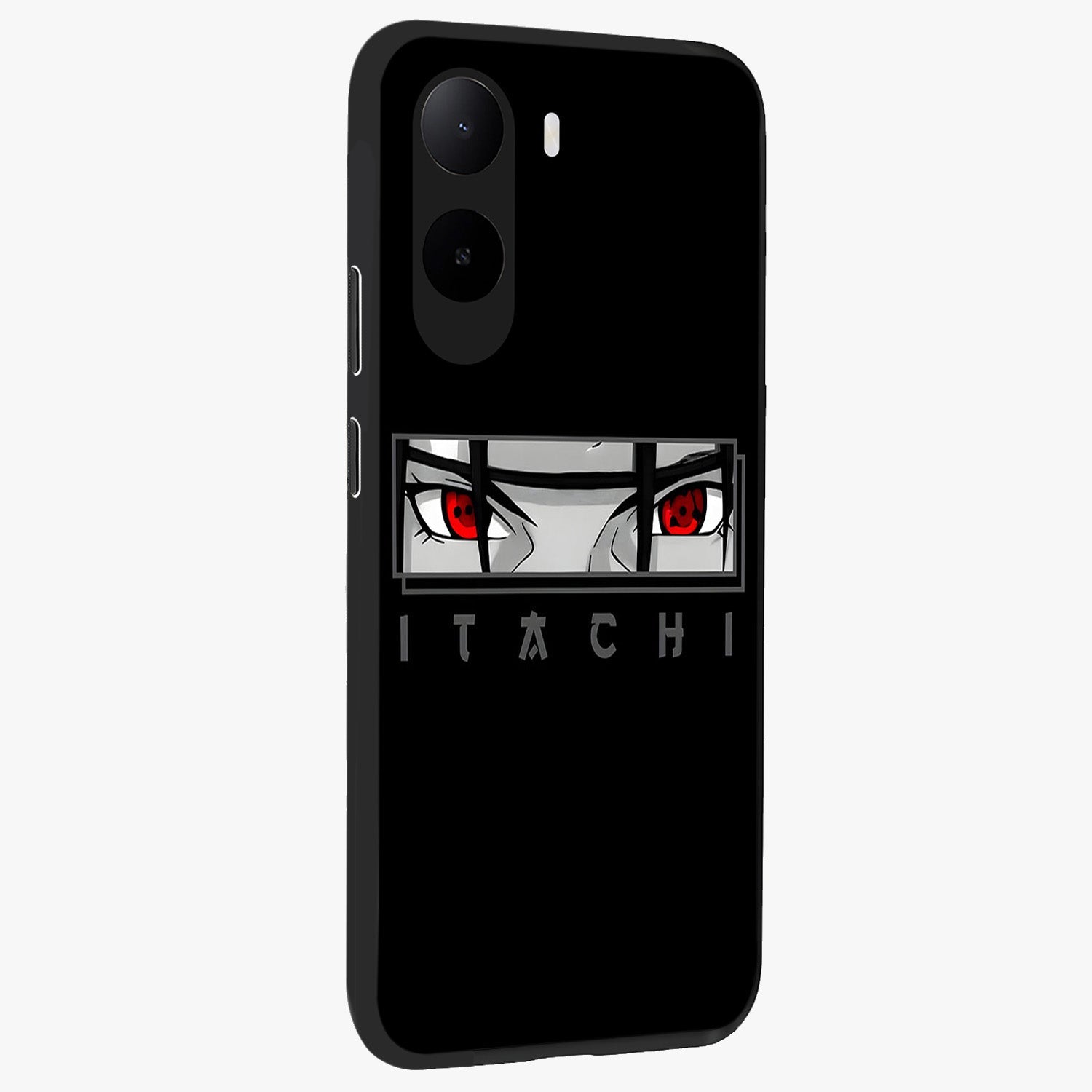 Scarlet Gaze Dominance Glass Case upright view showcasing powerful dramatic artwork with dominant artistic theme.