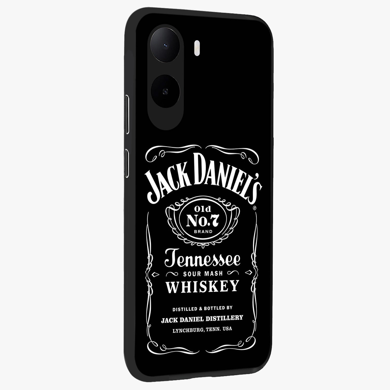 Vintage Whiskey Heritage Glass Case upright view showcasing stylish vintage whiskey artwork with timeless bar culture theme.