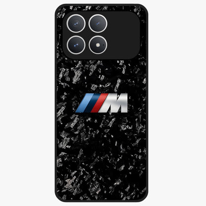 Carbon Speed Mark Glass Case showing flat back view with sporty carbon pattern artwork and glossy glass finish.