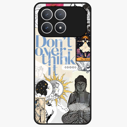 Ethereal Thoughts Glass Case showing flat back view with dreamy artistic artwork and glossy glass finish.