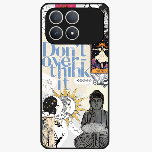 Ethereal Thoughts Glass Case showing flat back view with dreamy artistic artwork and glossy glass finish.