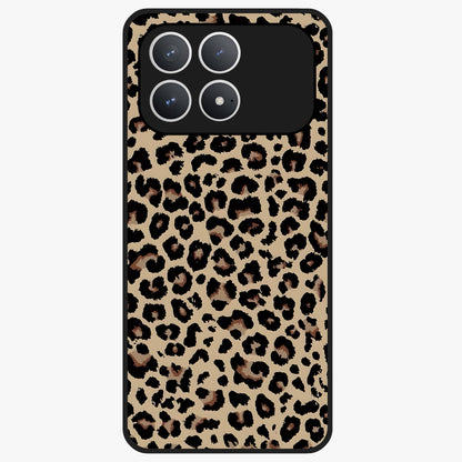 Savage Chic Pattern Glass Case showing flat back view with stylish patterned artwork and glossy glass finish.