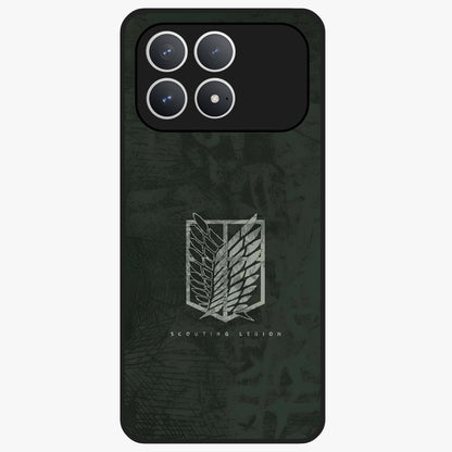 Wings Of Freedom Glass Case showing flat back view with symbolic wings artwork and glossy glass finish.
