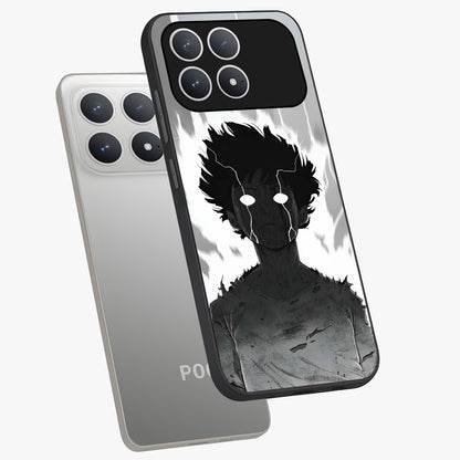 Awakened Inner Rage Glass Case displayed in angled mockup highlighting powerful graphic design and bold artistic theme.