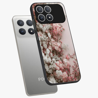 Blush Blossom Cloud Glass Case displayed in angled mockup highlighting soft cloud and blossom design with pastel aesthetic.