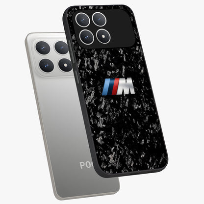 Carbon Speed Mark Glass Case displayed in angled mockup highlighting racing inspired carbon design and sleek aesthetic style.