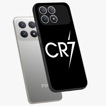 Cr7 Elite Strike Glass Case displayed in angled mockup highlighting powerful sports graphic with bold athletic theme.