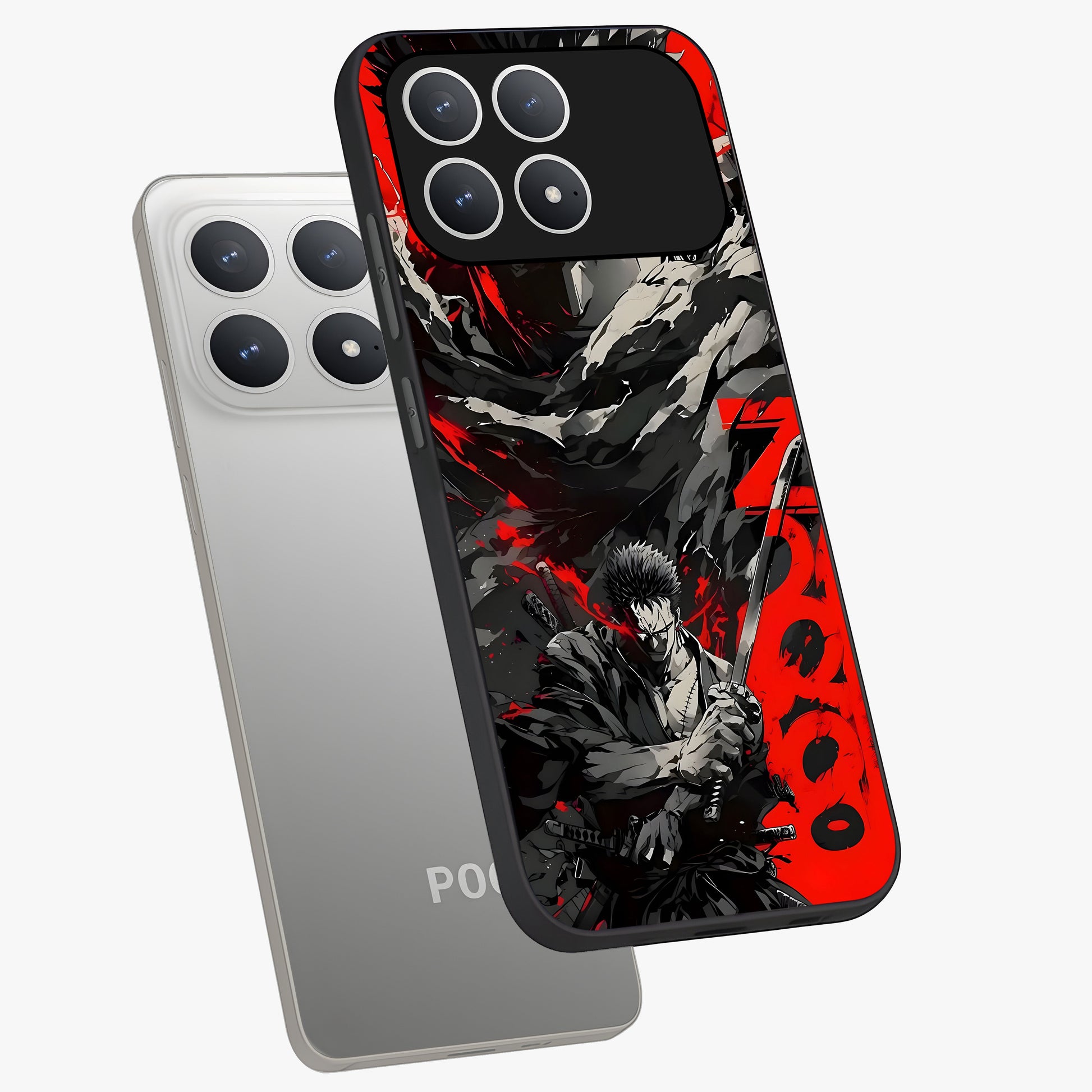 Demon Sword Resolve Glass Case displayed in angled mockup highlighting powerful demon sword illustration with dark fantasy aesthetic.