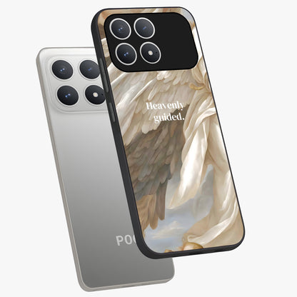 Divine Winged Grace Glass Case displayed in angled mockup highlighting graceful wing design with divine aesthetic style.