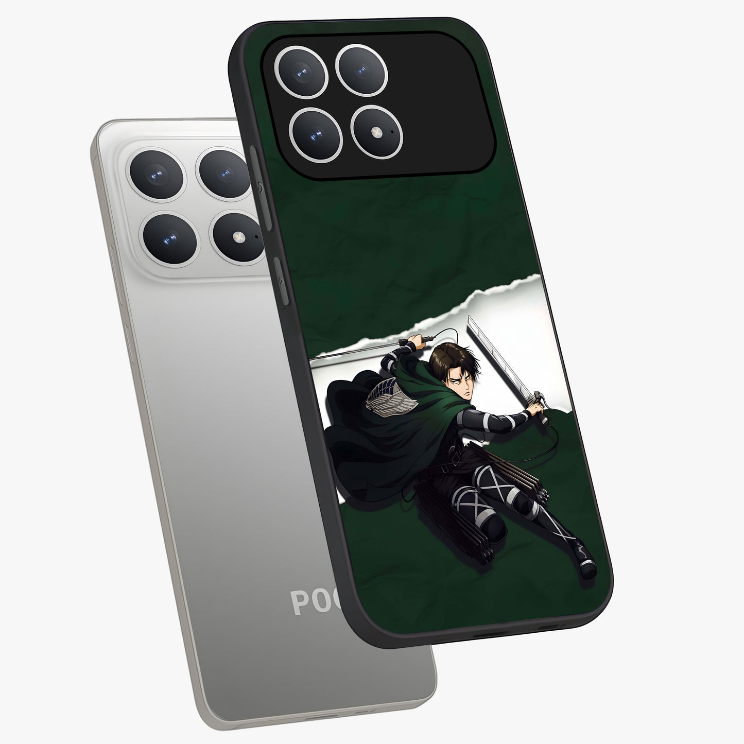 Emerald War Vanguard Glass Case displayed in angled mockup highlighting intense battle inspired design with emerald tone aesthetic.