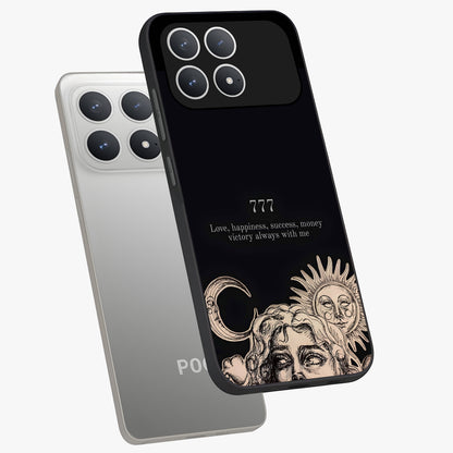 Mystic Victory Aura Glass Case displayed in angled mockup highlighting energetic aura design with bold mystical aesthetic.