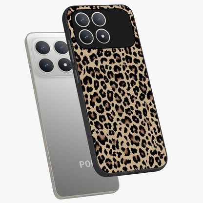Savage Chic Pattern Glass Case displayed in angled mockup highlighting bold fashion inspired design with chic aesthetic.
