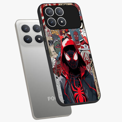 Spider Collage Street Glass Case displayed in angled mockup highlighting dynamic street style collage design with comic aesthetic.