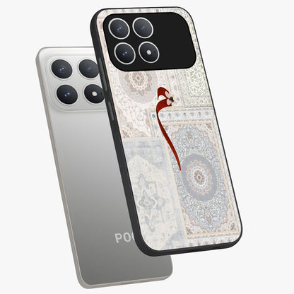 White Aesthetic Bow Glass Case displayed in angled mockup highlighting clean bow design with soft aesthetic style.