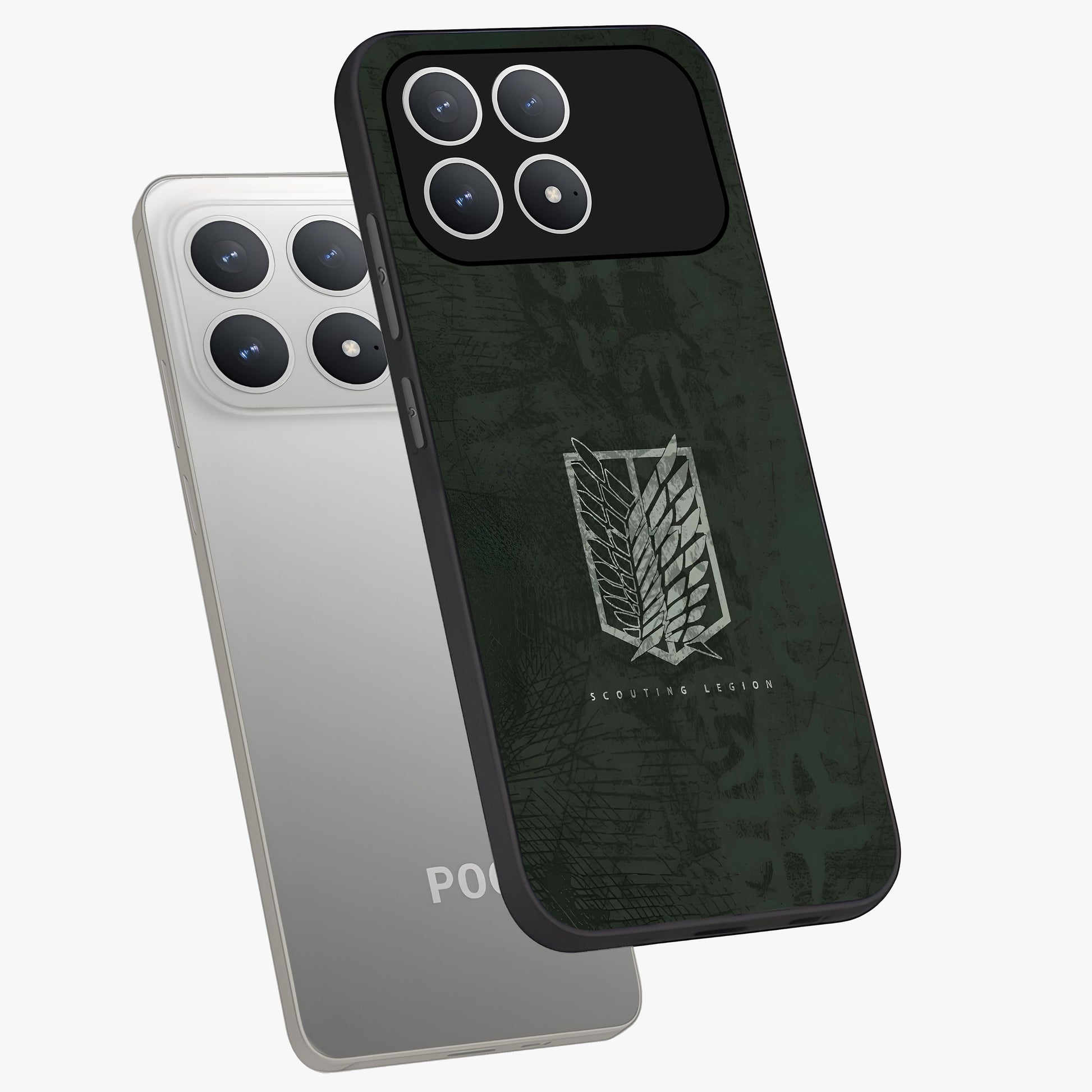 Wings Of Freedom Glass Case displayed in angled mockup highlighting graceful wing design with inspirational aesthetic.