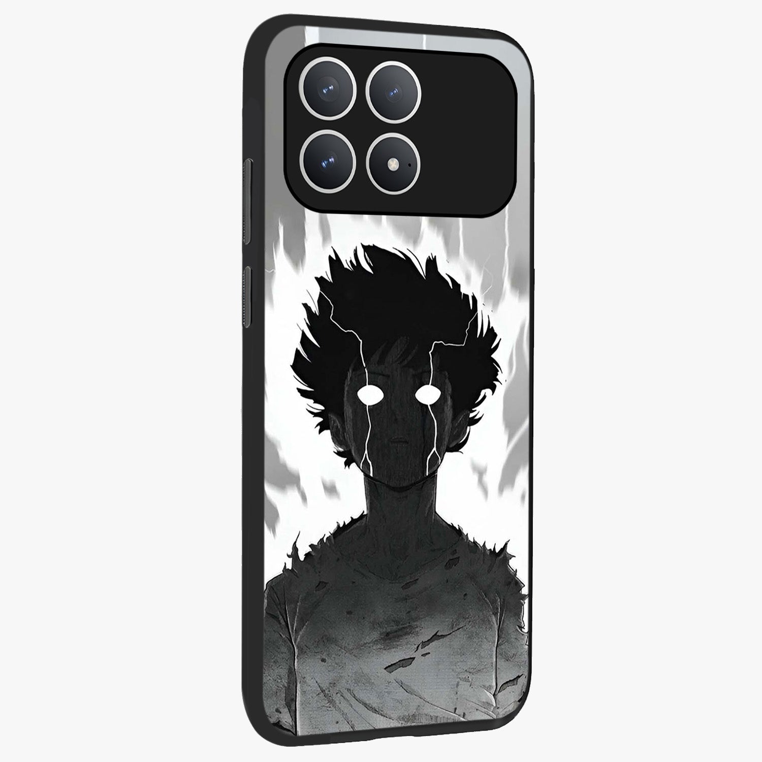 Awakened Inner Rage Glass Case upright view showcasing dramatic artwork with strong expressive aesthetic.