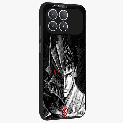 Berserker Blood Oath Glass Case upright view showcasing intense warrior aesthetic with dramatic artistic style.