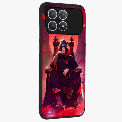 Blood Moon Sovereign Glass Case upright view showcasing powerful moon inspired artwork with cosmic aesthetic style.