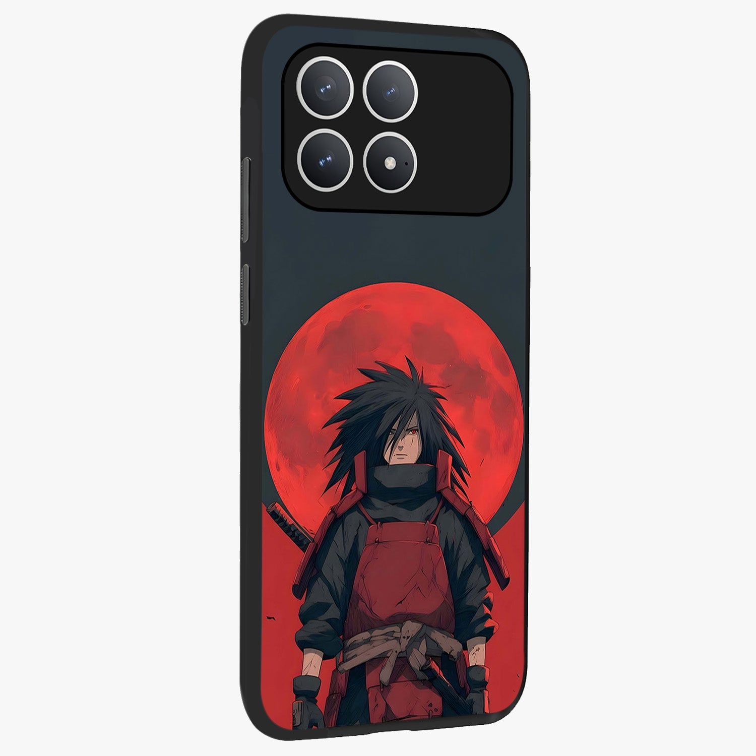Crimson Moon Warlord Glass Case upright view showcasing powerful warlord artwork with dark celestial theme.
