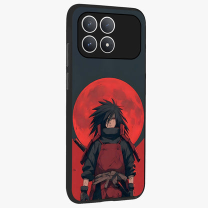 Crimson Moon Warlord Glass Case upright view showcasing powerful warlord artwork with dark celestial theme.