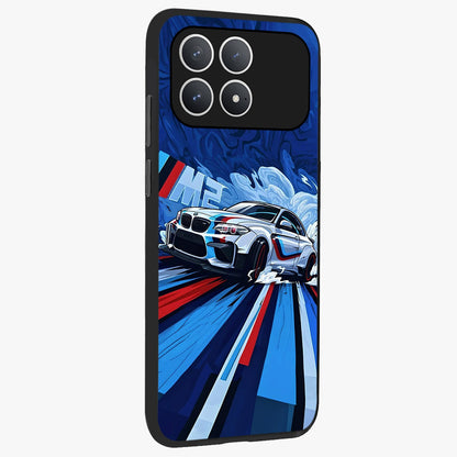 Drift Power Rush Glass Case upright view showcasing high speed racing artwork with bold automotive theme.