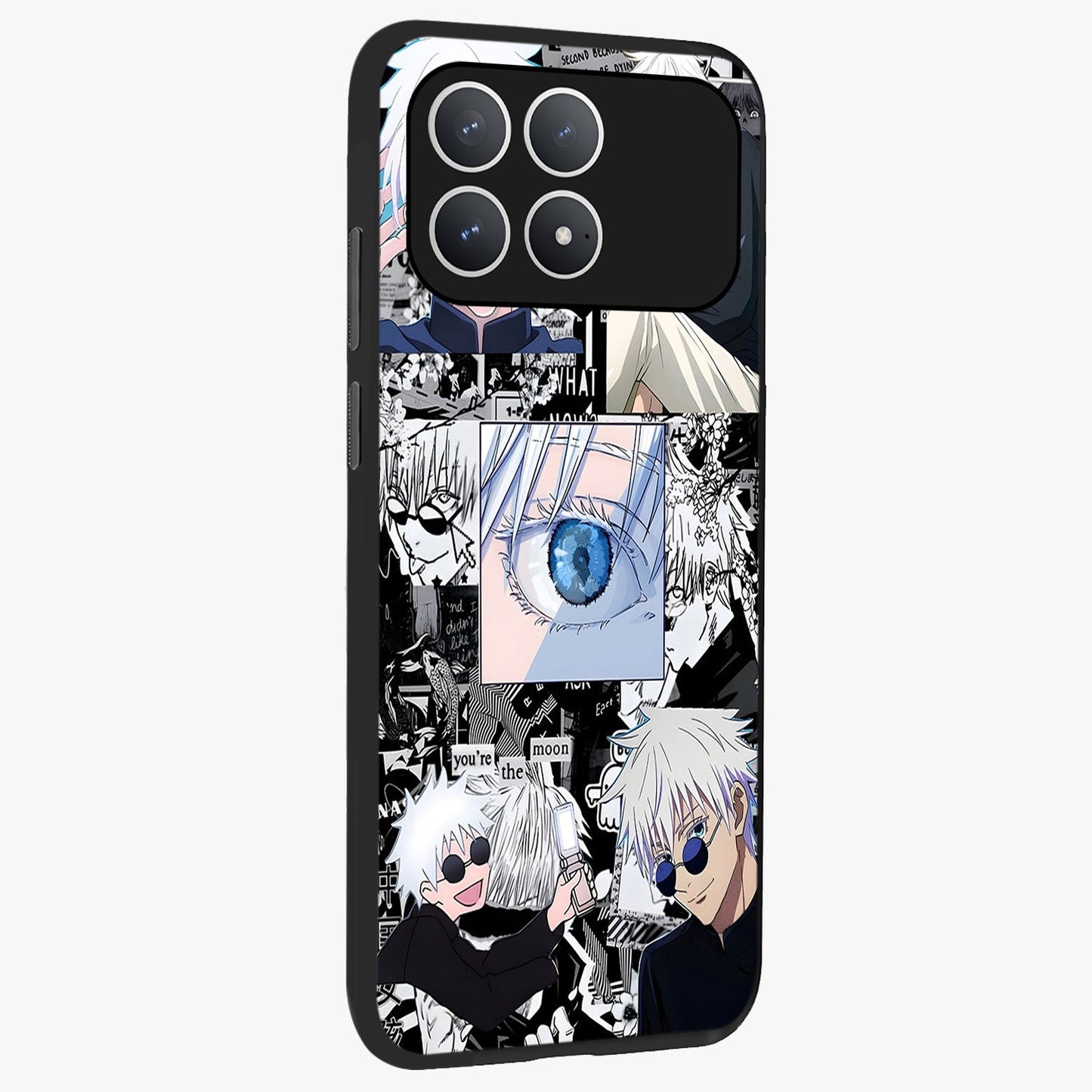 Infinity Sorcerer Chaos Glass Case upright view showcasing dramatic sorcerer artwork with chaotic mystical theme.