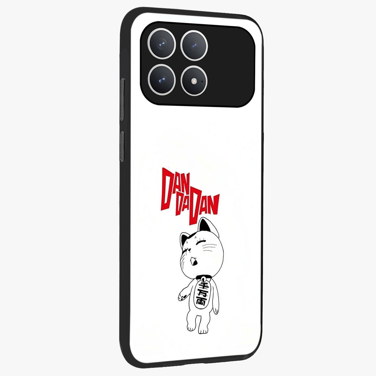 Playful Spirit Charm Glass Case upright view showcasing vibrant charm artwork with fun artistic theme.