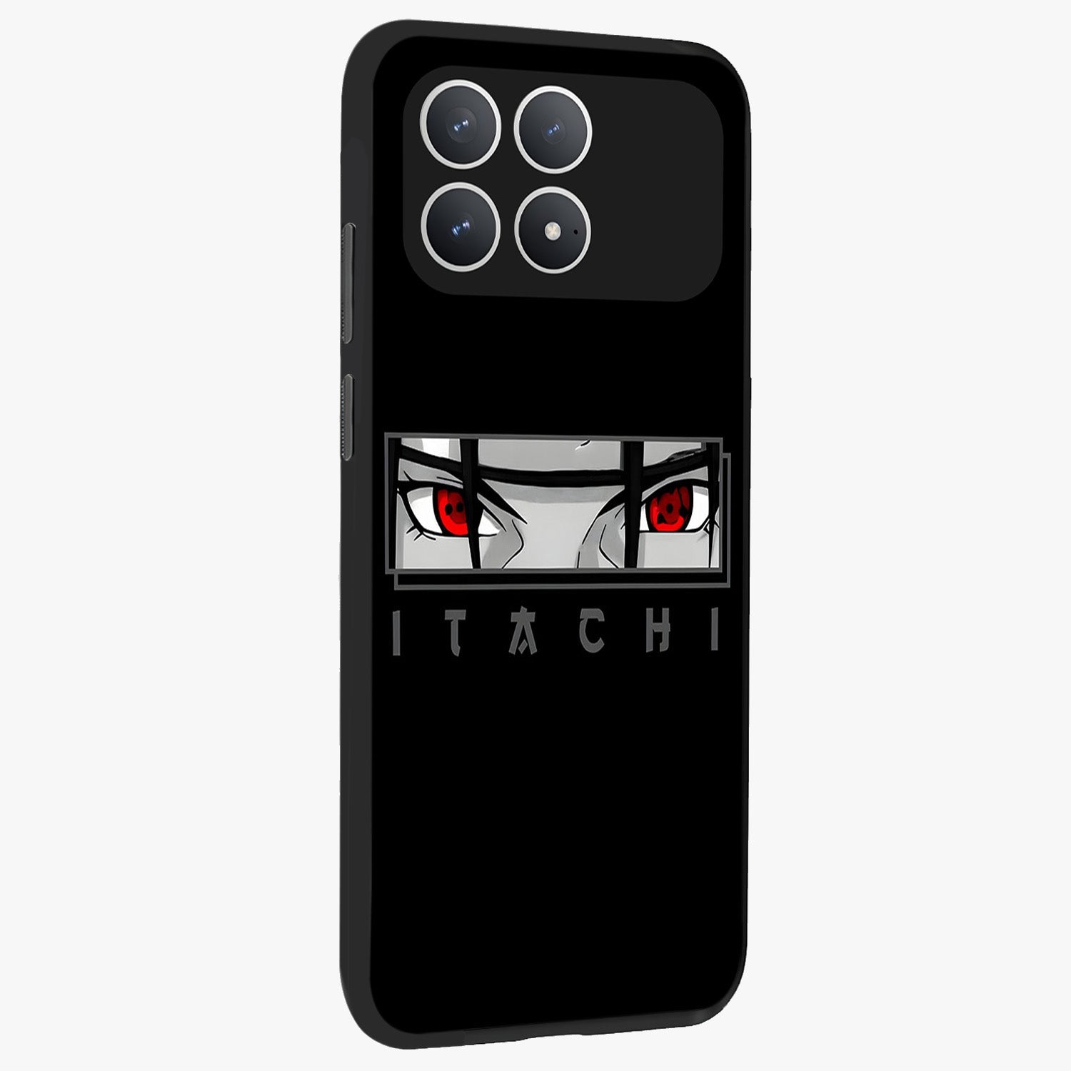 Scarlet Gaze Dominance Glass Case upright view showcasing powerful dramatic artwork with dominant artistic theme.
