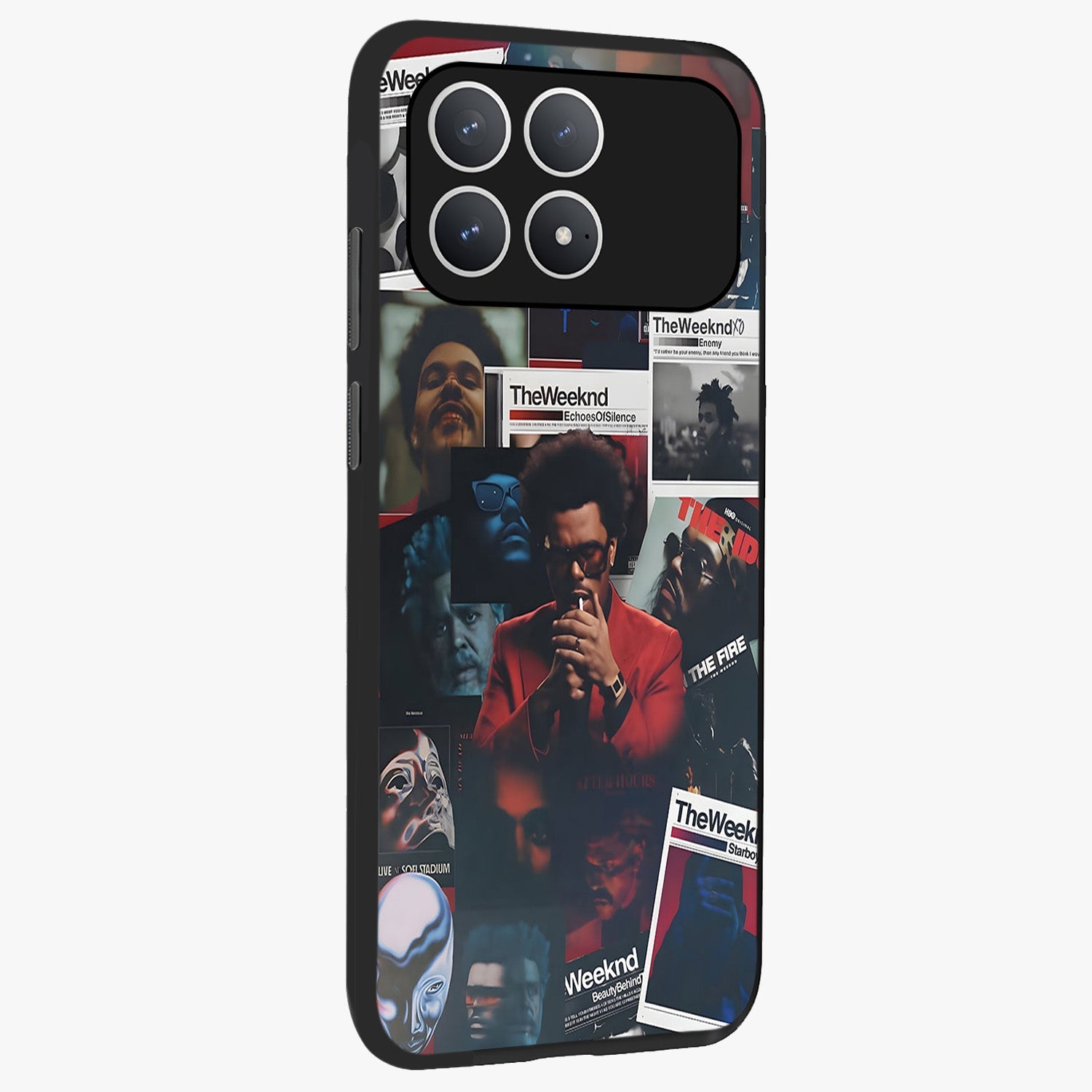 The Weeknd Glass Case upright view showcasing bold music themed artwork with contemporary artistic style.