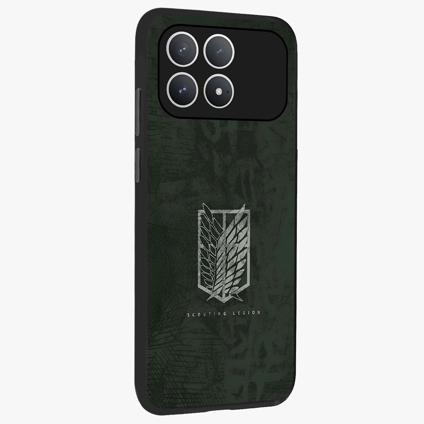 Wings Of Freedom Glass Case upright view showcasing powerful wings artwork with freedom themed design.