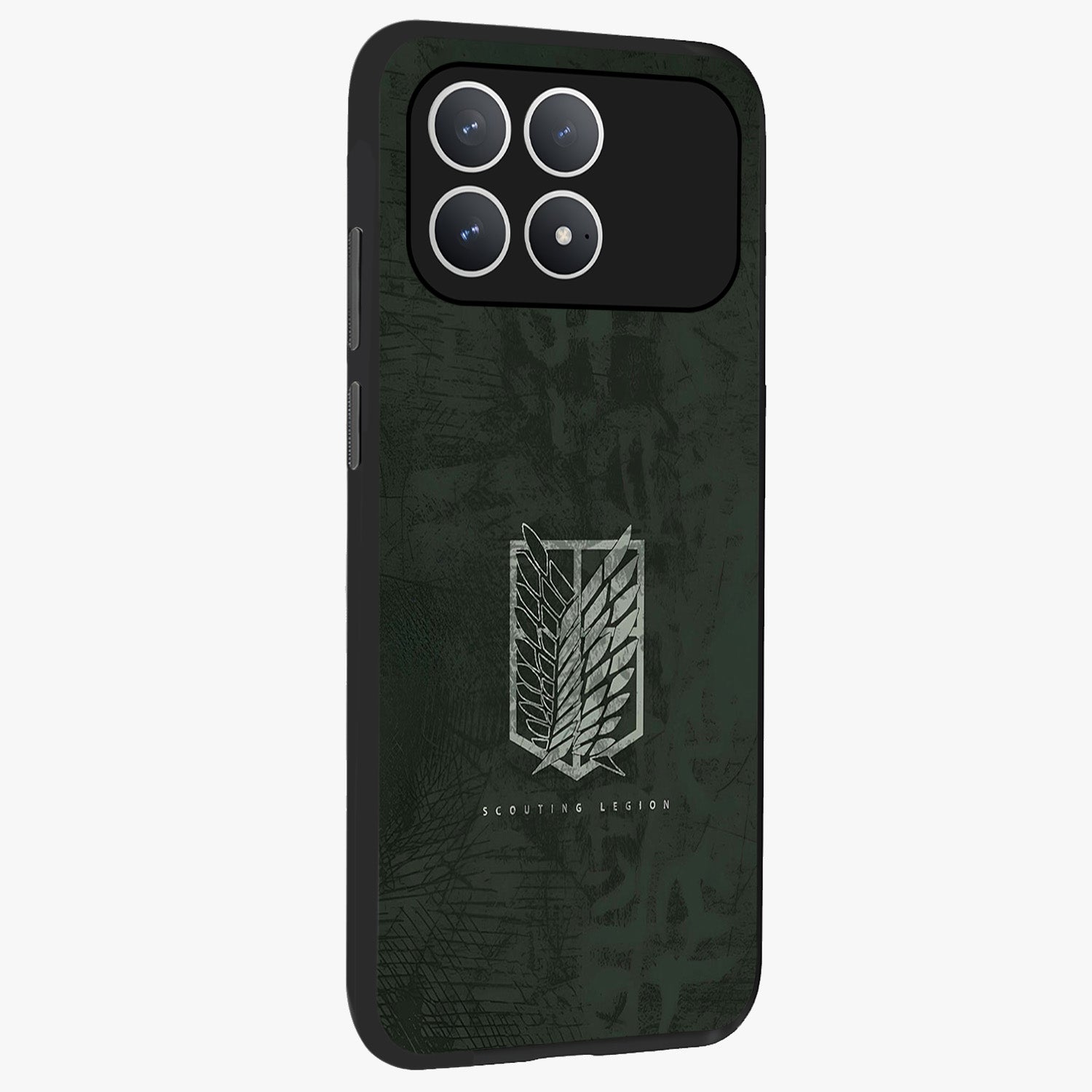 Wings Of Freedom Glass Case upright view showcasing powerful wings artwork with freedom themed design.