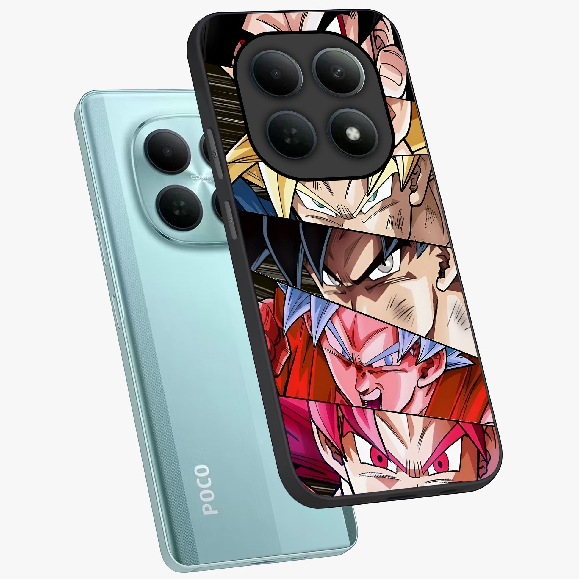 Anime Character Glass Case displayed in angled mockup highlighting colorful anime character illustration.