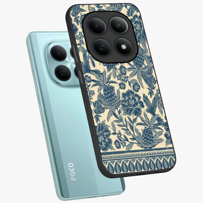 Heirloom Wild Bloom Glass Case displayed in angled mockup highlighting botanical bloom design with classic aesthetic style.