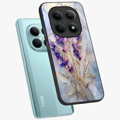 Lavender Dream Glow Glass Case displayed in angled mockup highlighting dreamy purple glow design with soft artistic style.