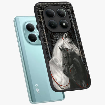 Majestic Ride Legacy Glass Case displayed in angled mockup highlighting sleek vehicle design with bold racing aesthetic.