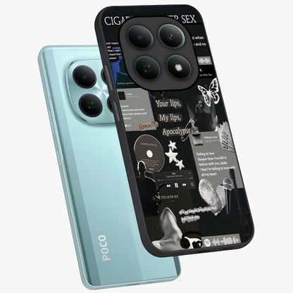 Midnight Love Echo Glass Case displayed in angled mockup highlighting elegant love inspired design with deep aesthetic style.
