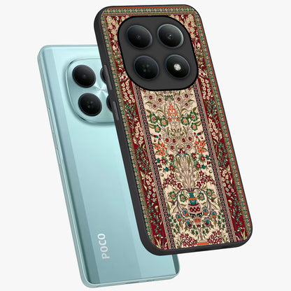 Persian Inspired Glass Case displayed in angled mockup highlighting intricate traditional design with elegant cultural aesthetic.