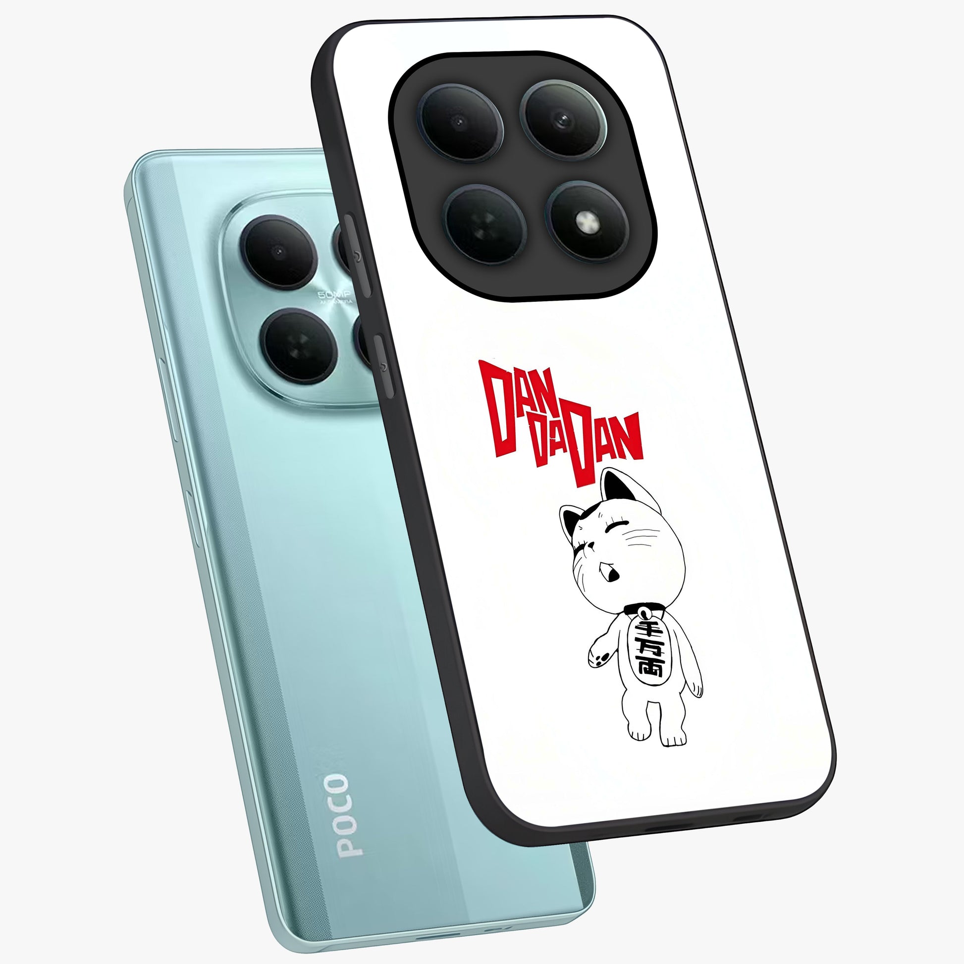 Playful Spirit Charm Glass Case displayed in angled mockup highlighting lively decorative design with playful aesthetic style.
