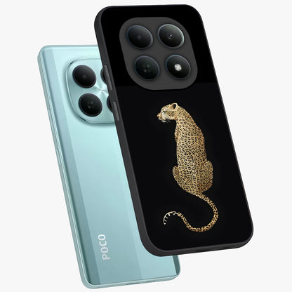 Regal Leopard Glass Case displayed in angled mockup highlighting powerful animal illustration with stylish wild aesthetic.