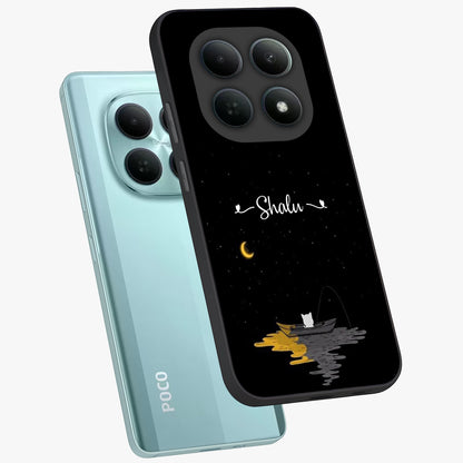 Silent Night Row Glass Case displayed in angled mockup highlighting peaceful evening design with dreamy night aesthetic.