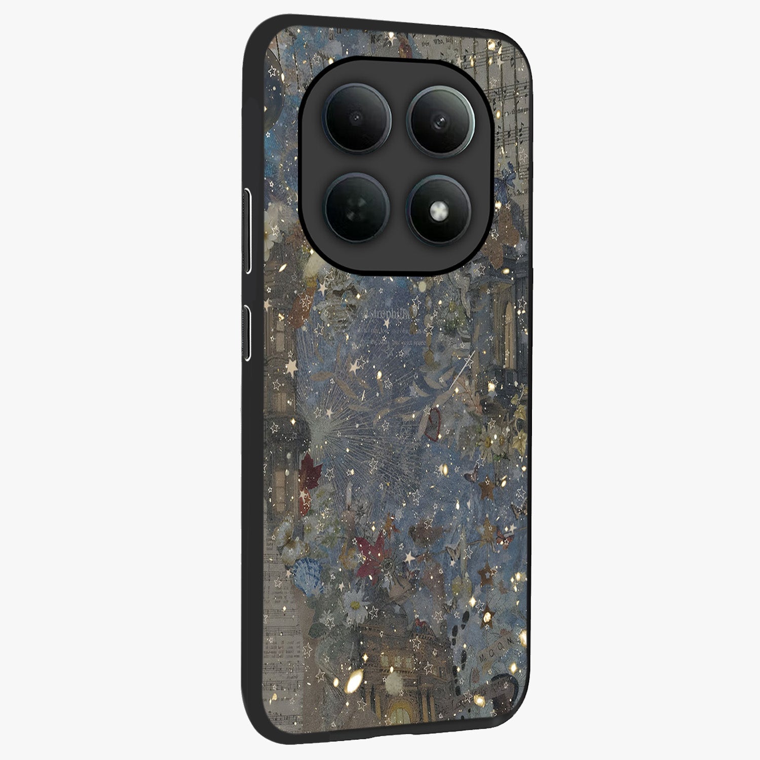 Aesthetic Astrolophia Glass Case upright view showcasing soft aesthetic theme with stylish modern look.