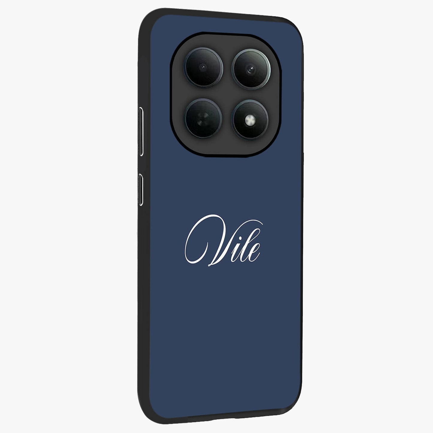 Blue Vintage Floral Pattern Glass Case displayed in angled mockup highlighting classic blue floral pattern and retro aesthetic design.