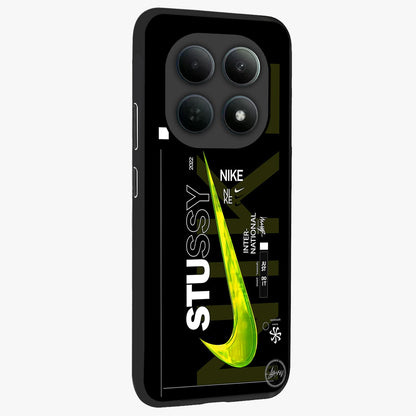 Neon Street Edition Glass Case upright view showcasing colorful neon artwork with modern street culture theme.
