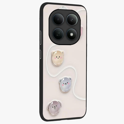 Puffy Face Parade Glass Case upright view showcasing adorable character artwork with cheerful animated theme.
