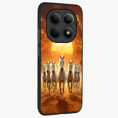 Wild Sunset Majesty Glass Case upright view showcasing dramatic sunset artwork with bold nature theme.
