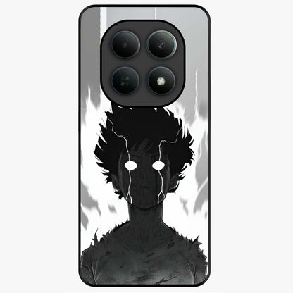 Awakened Inner Rage Glass Case showing flat back view with intense artistic artwork and glossy glass finish.