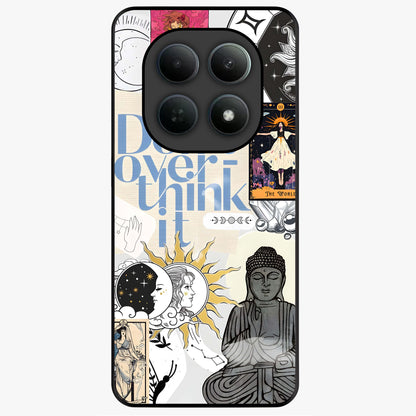 Ethereal Thoughts Glass Case showing flat back view with dreamy artistic artwork and glossy glass finish.